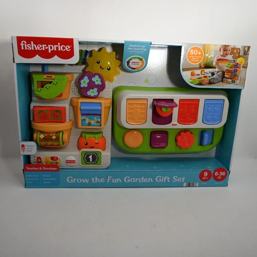 Fisher Price Grow the Fun Garden Gift Set Baby Learning Toy New Sealed